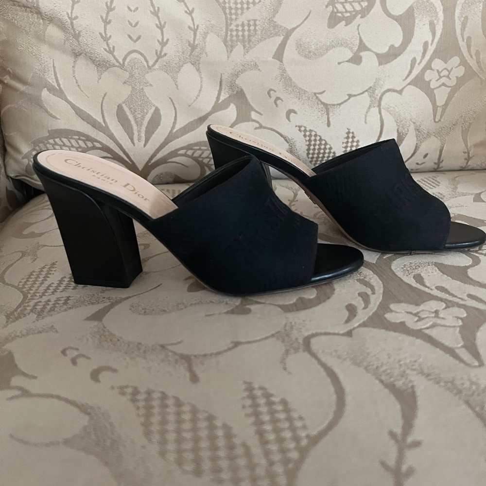 Christian Dior black heels 37.5 - Picture 2 of 10